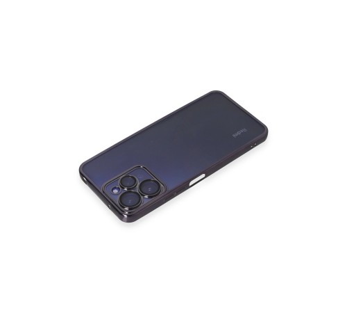 Xiaomi Redmi 12 Kılıf Razer Lensli Silikon - Mor