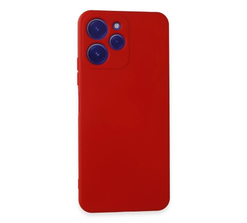 Xiaomi Redmi 12 Kılıf Nano içi Kadife Silikon - Kırmızı Xiaomi Redmi 12 Kılıf Nano içi Kadife Silikon - Kırmızı