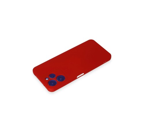 Xiaomi Redmi 12 Kılıf Nano içi Kadife Silikon - Kırmızı Xiaomi Redmi 12 Kılıf Nano içi Kadife Silikon - Kırmızı