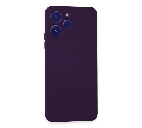 Xiaomi Redmi 12 Kılıf Nano içi Kadife Silikon - Mor Xiaomi Redmi 12 Kılıf Nano içi Kadife Silikon - Mor