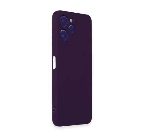 Xiaomi Redmi 12 Kılıf Nano içi Kadife Silikon - Mor Xiaomi Redmi 12 Kılıf Nano içi Kadife Silikon - Mor
