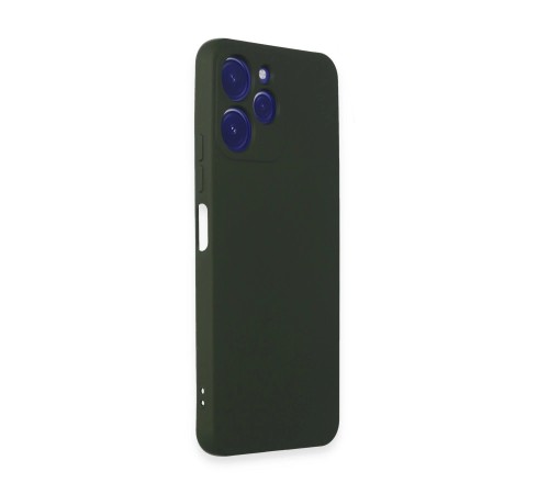 Xiaomi Redmi 12 Kılıf Nano içi Kadife Silikon - Koyu Yeşil Xiaomi Redmi 12 Kılıf Nano içi Kadife Silikon - Koyu Yeşil