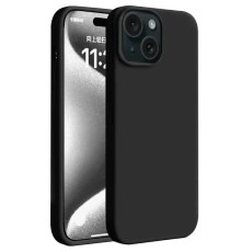 iPhone 15 Kılıf First Silikon - Siyah