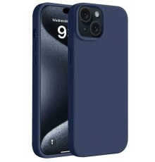 iPhone 15 Kılıf First Silikon - Lacivert