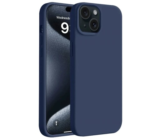 iPhone 15 Kılıf First Silikon - Lacivert iPhone 15 Kılıf First Silikon - Lacivert