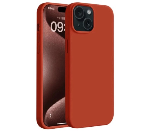 iPhone 15 Kılıf First Silikon - Kırmızı iPhone 15 Kılıf First Silikon - Kırmızı
