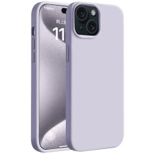 iPhone 15 Kılıf First Silikon - Lila
