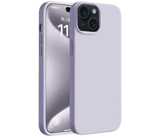 iPhone 15 Kılıf First Silikon - Lila iPhone 15 Kılıf First Silikon - Lila