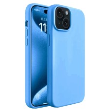 iPhone 15 Kılıf First Silikon - Mavi