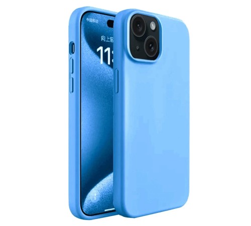 iPhone 15 Kılıf First Silikon - Mavi iPhone 15 Kılıf First Silikon - Mavi