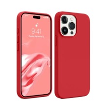 iPhone 15 Pro Kılıf First Silikon - Kırmızı