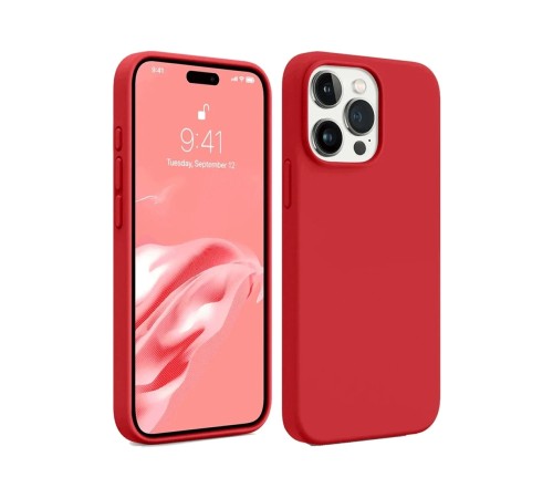 iPhone 15 Pro Kılıf First Silikon - Kırmızı iPhone 15 Pro Kılıf First Silikon - Kırmızı