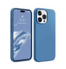 iPhone 15 Pro Kılıf First Silikon - Mavi