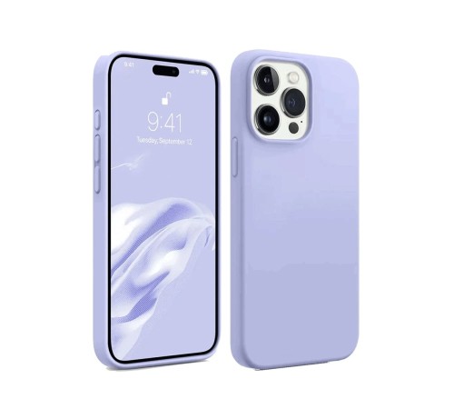 iPhone 15 Pro Max Kılıf First Silikon - Lila iPhone 15 Pro Max Kılıf First Silikon - Lila