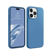 iPhone 15 Pro Max Kılıf First Silikon - Mavi