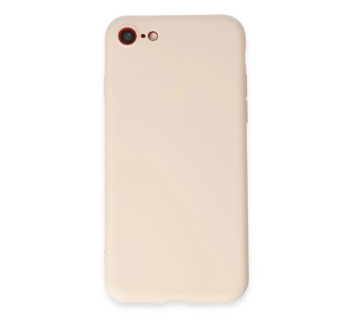 iPhone 7 Kılıf First Silikon - Krem