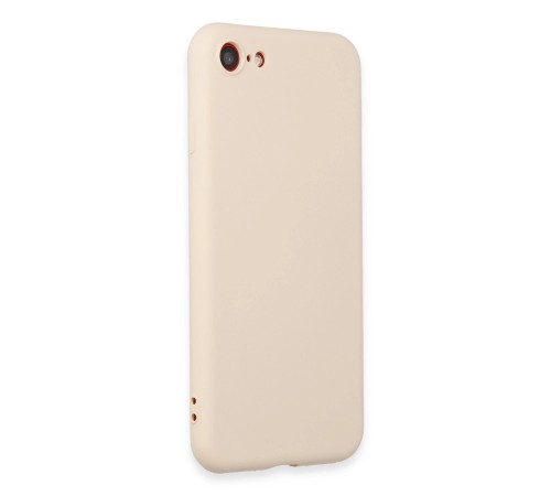 iPhone 7 Kılıf First Silikon - Krem