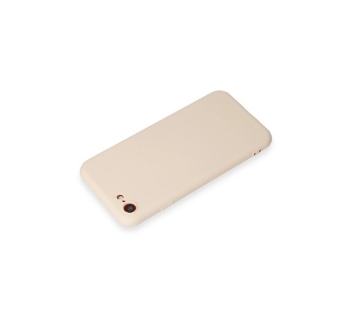 iPhone 7 Kılıf First Silikon - Krem