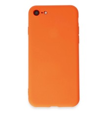 iPhone 7 Kılıf First Silikon - Parlak Turuncu