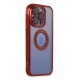 iPhone 15 Pro Max Kılıf Slot Silikon - Kırmızı