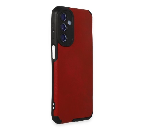 Samsung Galaxy M34 5G Kılıf Loop Deri Silikon - Kırmızı Samsung Galaxy M34 5G Kılıf Loop Deri Silikon - Kırmızı