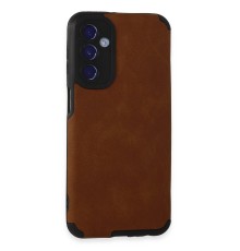 Samsung Galaxy M34 5G Kılıf Loop Deri Silikon - Kahverengi