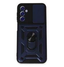 Samsung Galaxy M34 5G Kılıf Pars Lens Yüzüklü Silikon - Lacivert
