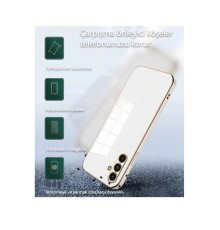 Samsung Galaxy M34 5G Kılıf Volet Silikon - Beyaz