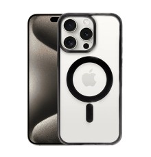 iPhone 15 Pro Kılıf Erozi Magsafe Kapak - Siyah