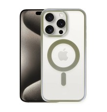 iPhone 15 Pro Kılıf Erozi Magsafe Kapak - Gri