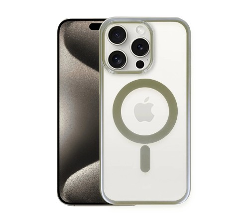 iPhone 15 Pro Kılıf Erozi Magsafe Kapak - Gri iPhone 15 Pro Kılıf Erozi Magsafe Kapak - Gri