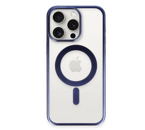 iPhone 15 Pro Kılıf Erozi Magsafe Kapak - Lacivert iPhone 15 Pro Kılıf Erozi Magsafe Kapak - Lacivert