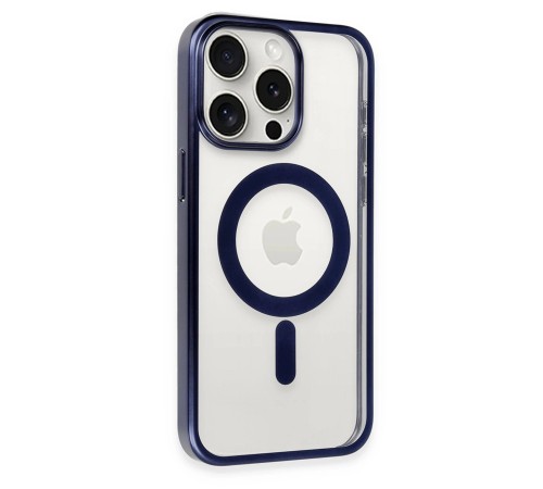 iPhone 15 Pro Kılıf Erozi Magsafe Kapak - Lacivert iPhone 15 Pro Kılıf Erozi Magsafe Kapak - Lacivert