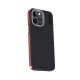 iPhone 15 Pro Max Kılıf Aramid 600D Kevlar Karbon Fiber Magsafe Kapak - Kırmızı