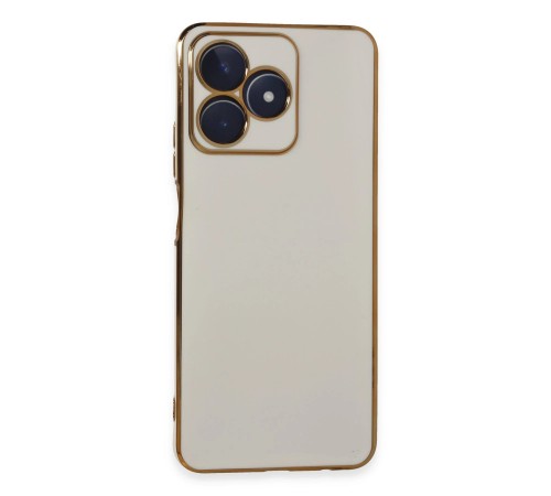 Realme C53 Kılıf Volet Silikon - Beyaz Realme C53 Kılıf Volet Silikon - Beyaz
