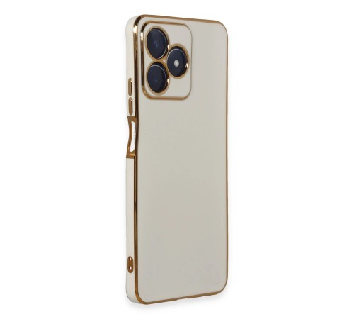Realme C53 Kılıf Volet Silikon - Beyaz Realme C53 Kılıf Volet Silikon - Beyaz