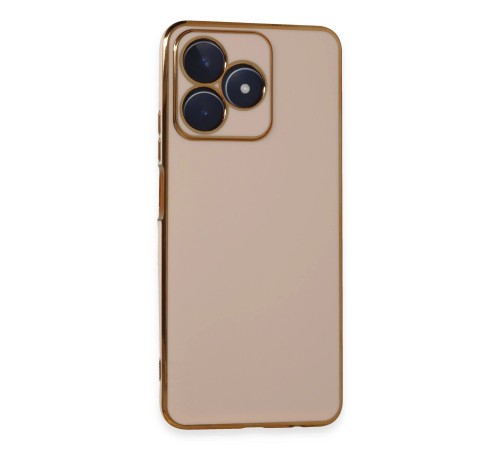 Realme C53 Kılıf Volet Silikon - Pembe Realme C53 Kılıf Volet Silikon - Pembe