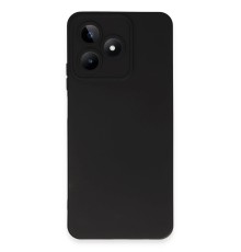 Realme C53 Kılıf Nano içi Kadife Silikon - Siyah