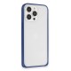 iPhone 15 Pro Metal Bumper Mat Kapak - Lacivert