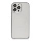 iPhone 15 Pro Max Metal Bumper Mat Kapak - Gri