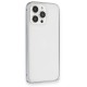 iPhone 15 Pro Max Metal Bumper Mat Kapak - Gri