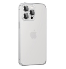 iPhone 15 Pro Max Metal Bumper Mat Kapak - Gümüş