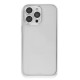 iPhone 15 Pro Max Metal Bumper Mat Kapak - Gümüş