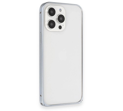 iPhone 15 Pro Kılıf Metal Bumper Magneticsafe Kapak - Gri iPhone 15 Pro Kılıf Metal Bumper Magneticsafe Kapak - Gri