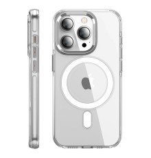 iPhone 15 Pro Max Kılıf Crystal Magsafe Kapak - Şeffaf