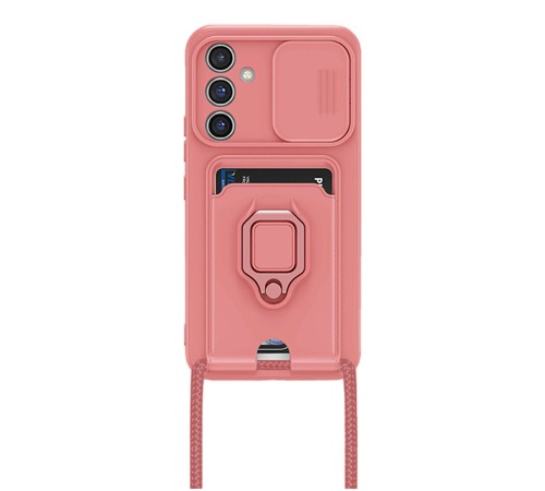 Samsung Galaxy S23 FE Kılıf Zuma Kartvizitli Yüzüklü Silikon - Pembe Samsung Galaxy S23 FE Kılıf Zuma Kartvizitli Yüzüklü Silikon - Pembe