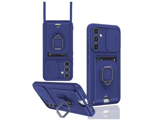 Samsung Galaxy A05S Kılıf Zuma Kartvizitli Yüzüklü Silikon - Lacivert Samsung Galaxy A05S Kılıf Zuma Kartvizitli Yüzüklü Silikon - Lacivert