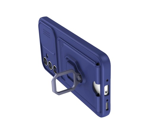 Samsung Galaxy A05S Kılıf Zuma Kartvizitli Yüzüklü Silikon - Lacivert Samsung Galaxy A05S Kılıf Zuma Kartvizitli Yüzüklü Silikon - Lacivert