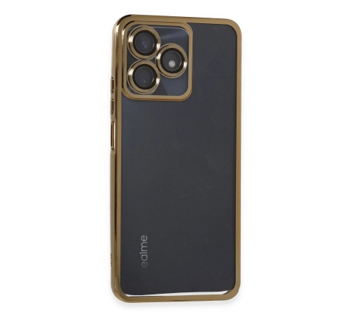 Realme C53 Kılıf Razer Lensli Silikon - Gold