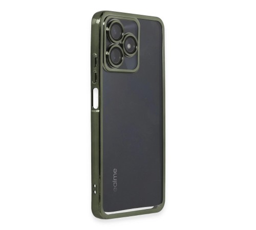 Realme C53 Kılıf Razer Lensli Silikon - Yeşil Realme C53 Kılıf Razer Lensli Silikon - Yeşil